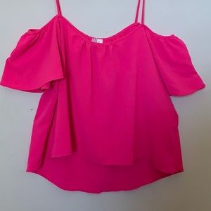 Alta Hot Pink Off Shoulder Top